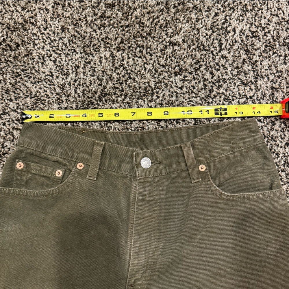 Vintage Levi 550 Green Denim Straight Leg Jeans 28” - Picture 8 of 9